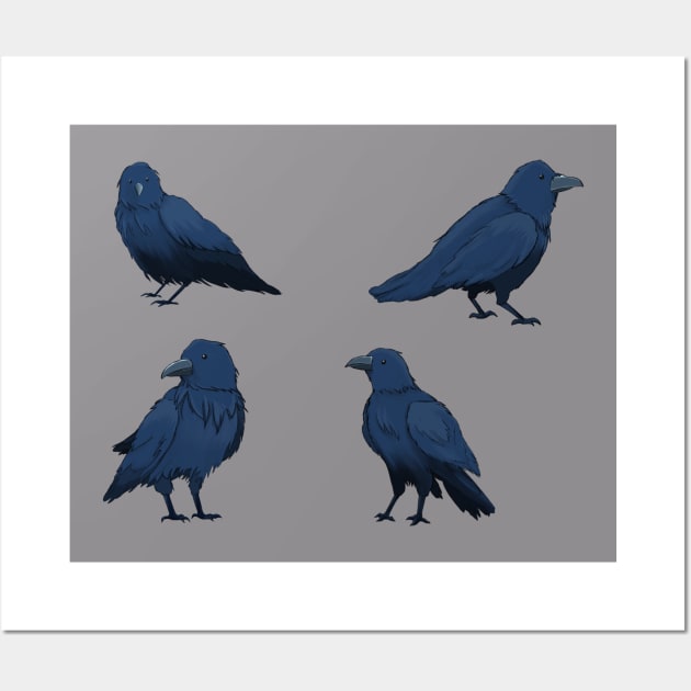 crows Wall Art by Dogfather